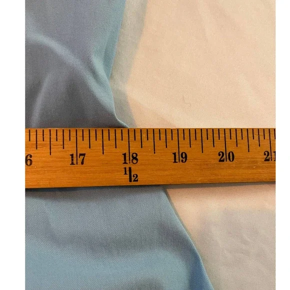 New GownTown Womens 1950s Cape Collar Vintage Swing Stretchy Blue White Dress 2X - Picture 10 of 12